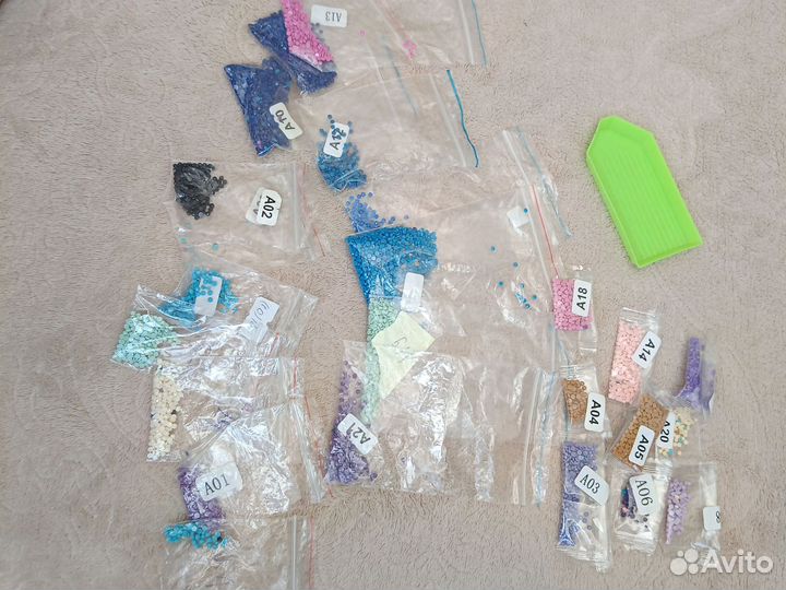 Алмазная мозаика остатки