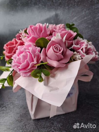 Букет цветов из мыла