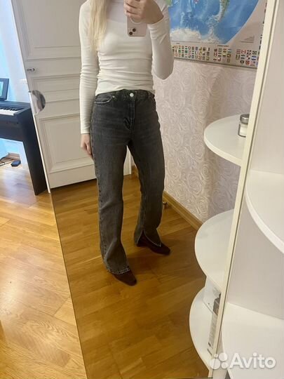 Джинсы lime 36 с разрезами