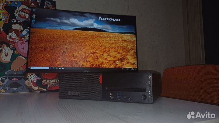 Мини пк AM4 Lenovo M715s A8 8gb DDR4 SSD HDD