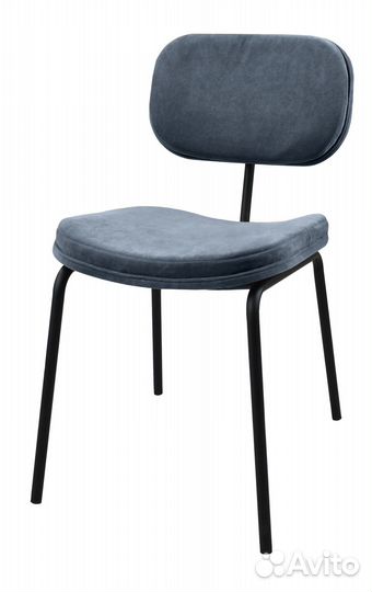 Стул Oslo темно-синий микровелюр