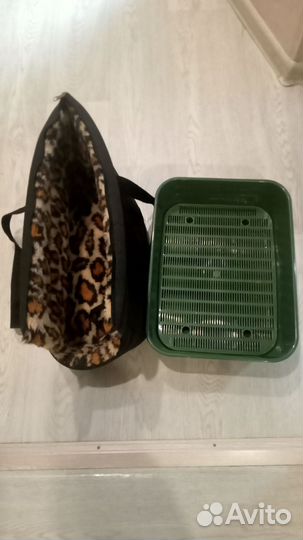 Лоток для кошек, теплая переноска с фиксацией