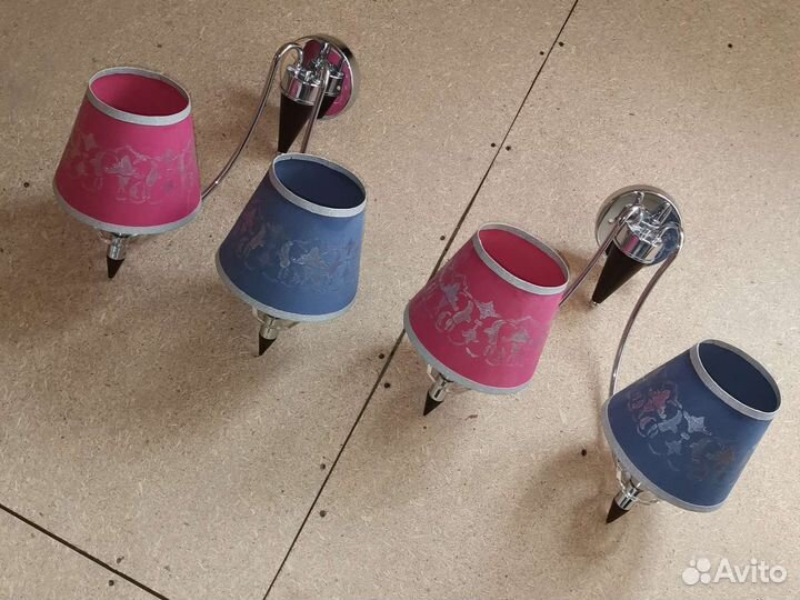 Люстра потолочная и два настенных бра