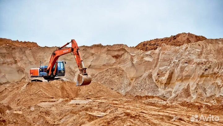 Песок карьерный с доставкой