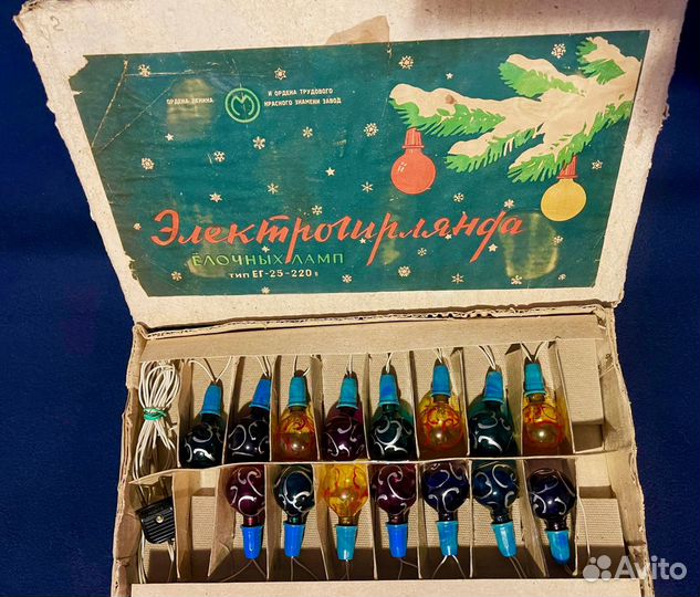 Гирлянда расписные шары