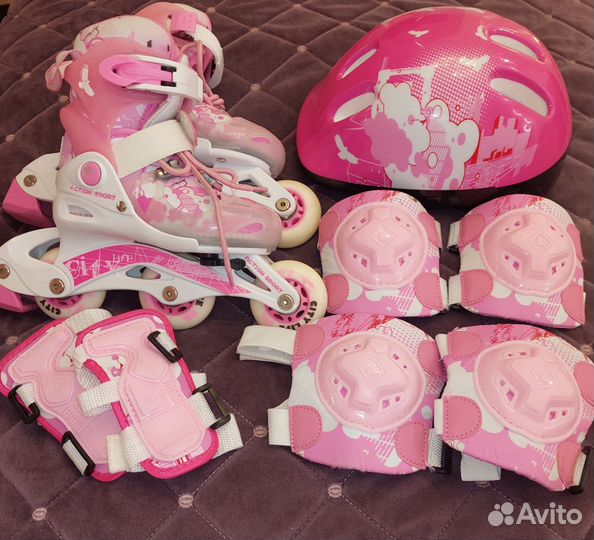 Роликовые коньки детские раздвижные