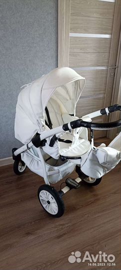 Коляска 2 в 1 эко кожа