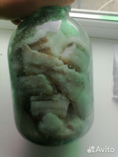 Сало домашнее, свежее, с прослойкой