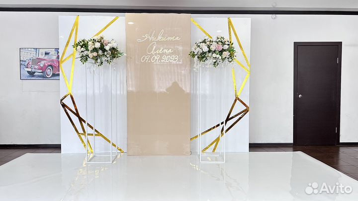 Оформление президиума, свадьбы