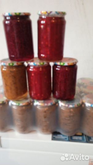 Облепиховое варенье,малина и калина