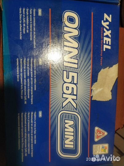 Mодем ZyXel omni 56K mini