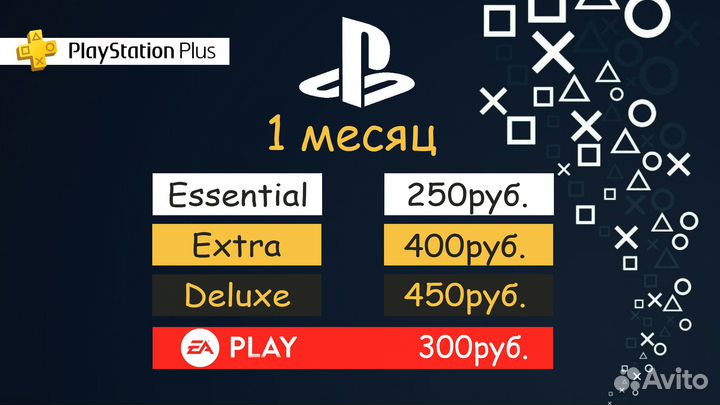 Подписка ps plus для Ps4 и Ps5