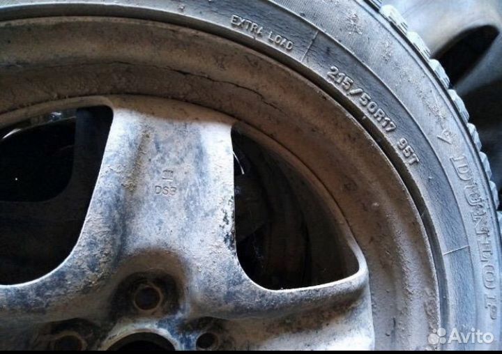 Диски+Резина dunlop 215/50 R17 95T