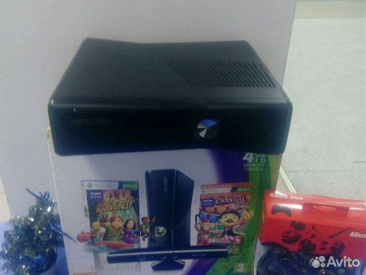 Xbox 360 slim прошитый и много игр