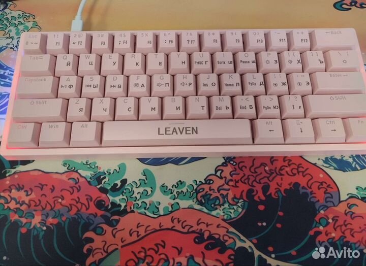 Игровая клавиатура проводная leaven K620 RGB