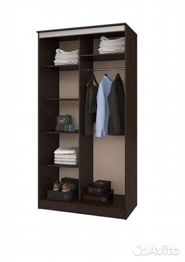 Шкаф-купе Сакура 1.14 м венге / дуб беленый