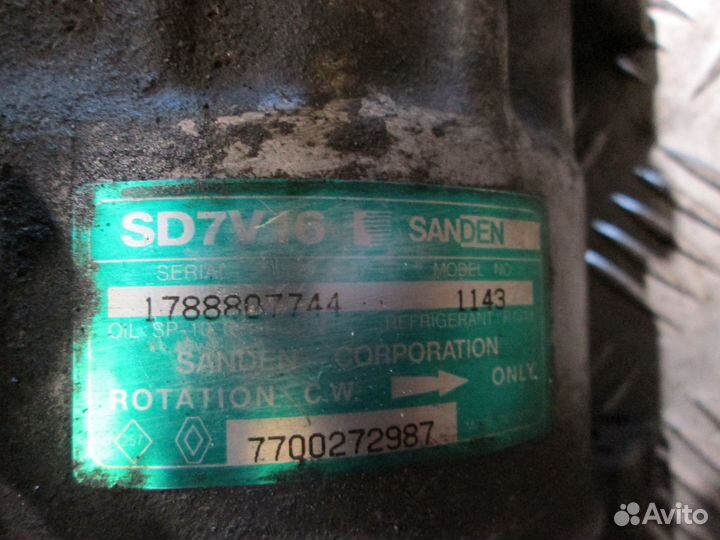 Компрессор кондиционера Рено Меган Сценик 1 1.6