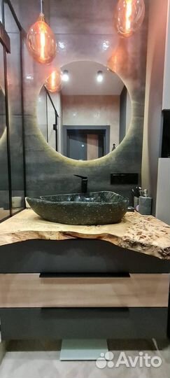 Дизайнерская раковина из мрамора