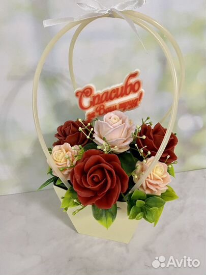 Букет цветов из мыла