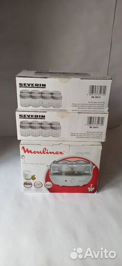 Йогуртница Moulinex DJC141 и запасные баночки