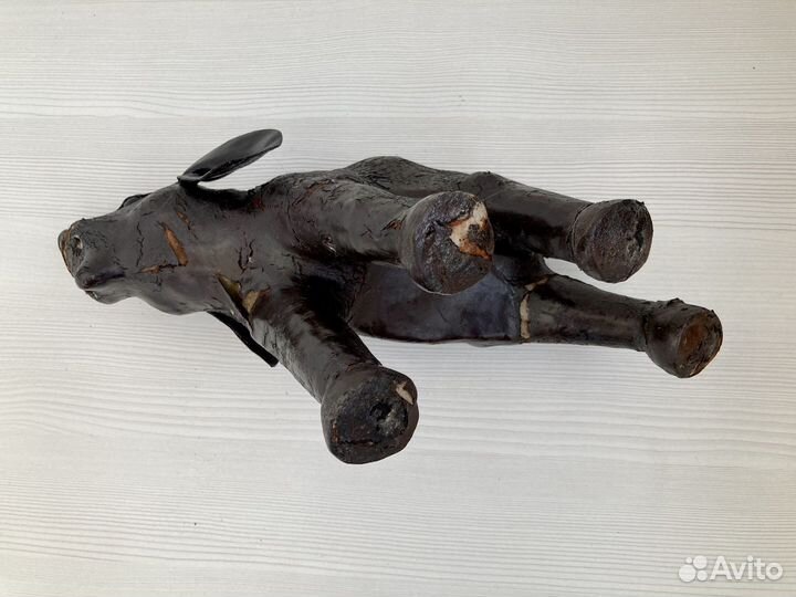 Статуэтка слон папье-маше, кожа