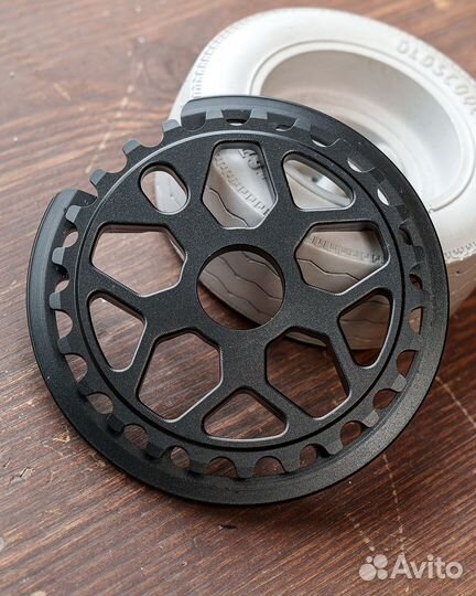 Передняя звезда для велосипеда BMX с гардом чёрная