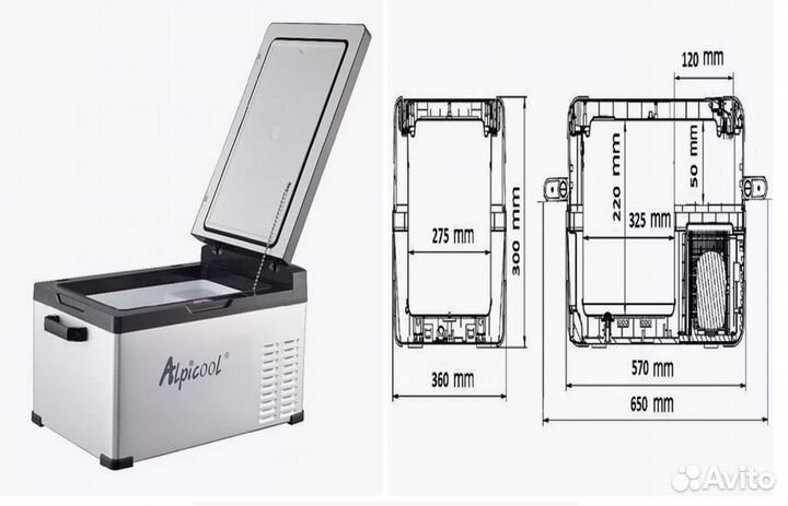 Переносной автохолодильник Alpicool С25