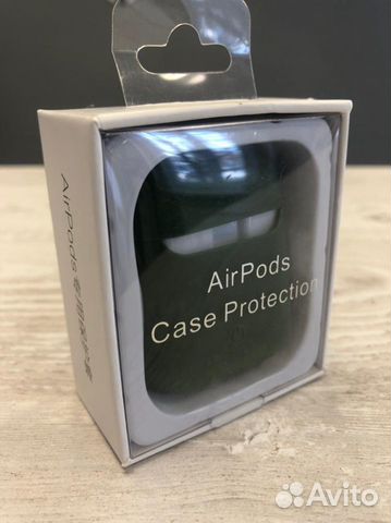 Чехол силиконовый ультратонкий для AirPods оливка