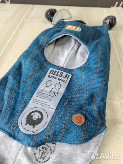 Шапка шлем nels новый зимний