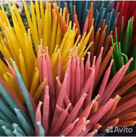 Восковые свечи 100 пчелиный воск