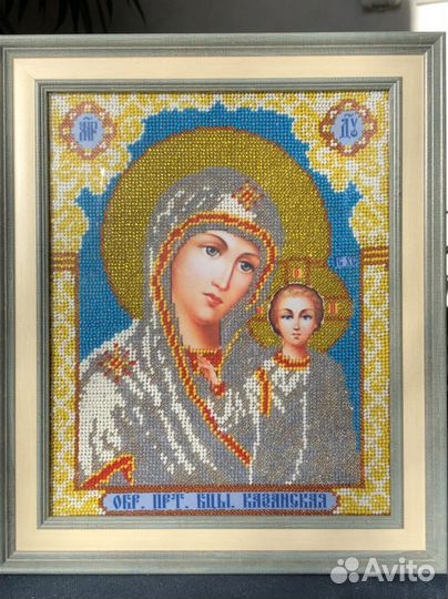 Икона вышитая бисером