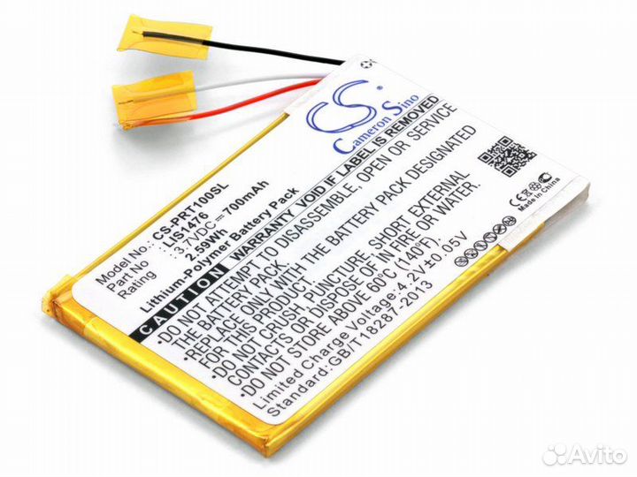 Аккумулятор для электронной книги Sony PRS-T1, T2