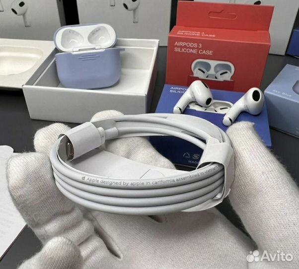 Наушники airpods 3 premium + чехол
