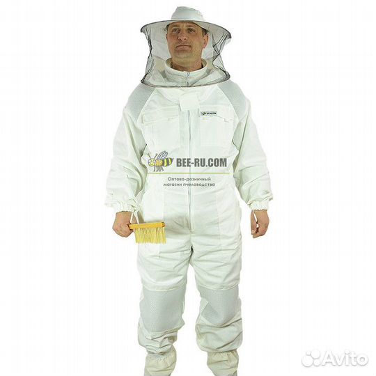 Комбинезон пчеловода комфорт плюс (диагональ белая