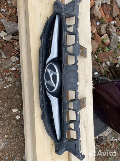 Решетка радиатора на hyundai solaris 1