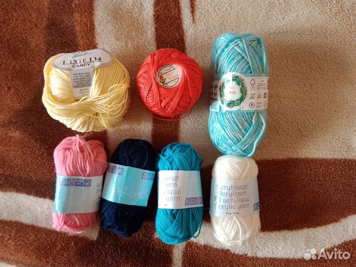Пакетом разная европейская новая пряжа,цена за всё