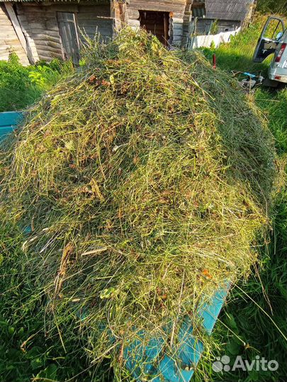 Сено в мешках