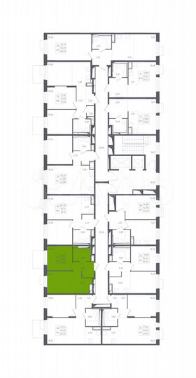 2-к. квартира, 33,9 м², 2/12 эт.