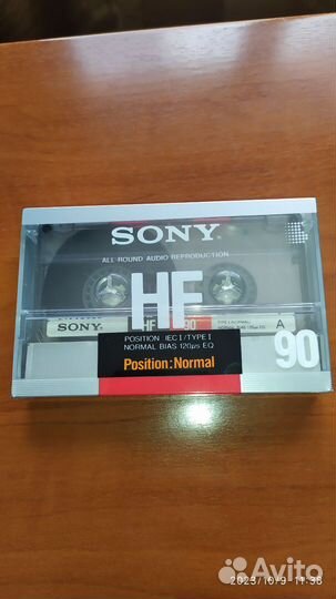 Аудиокассета sony HF 90 новая,в заводской упаковке