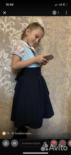 Юбка школьная 122