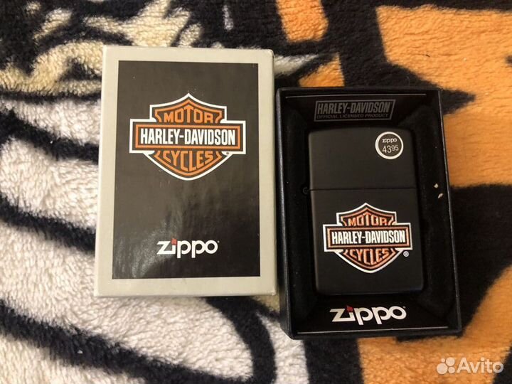 Новая Зажигалка Harley-Davidson Zippo Raised B&S