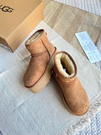 Угги Ugg Mini Platform Chestnut (оригинал качество