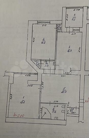 2-к. квартира, 86 м², 9/9 эт.
