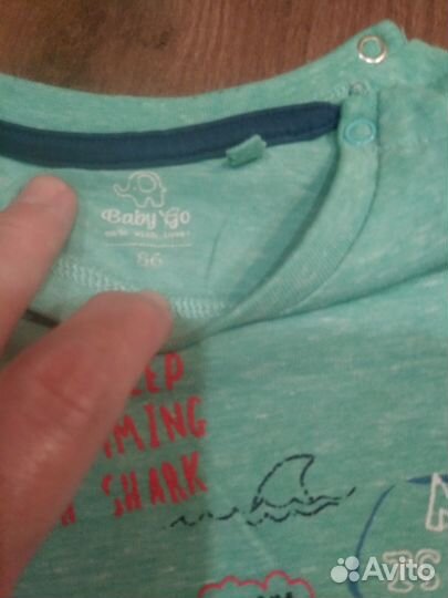 Футболка и шорты на малыша размер 86