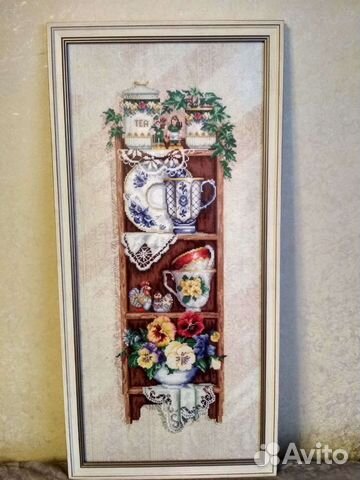 Картина вышитая крестиком ручная работа