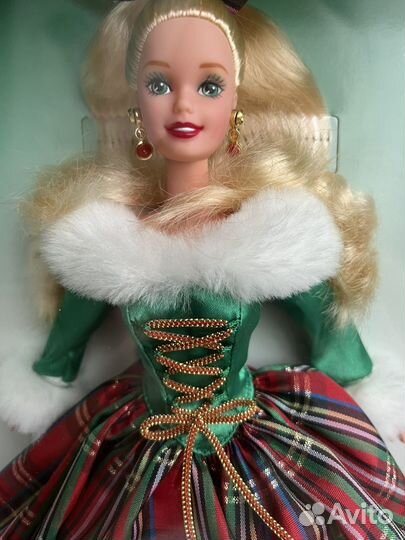 Кукла barbie happy holidays 1995