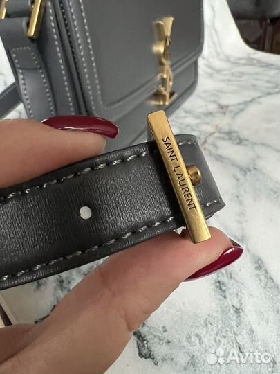 Сумка Yves saint laurent Solferino серая новая ysl