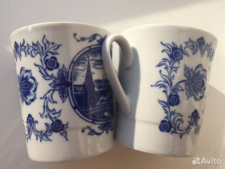 Бокалы фарфор лфз винтаж СССР