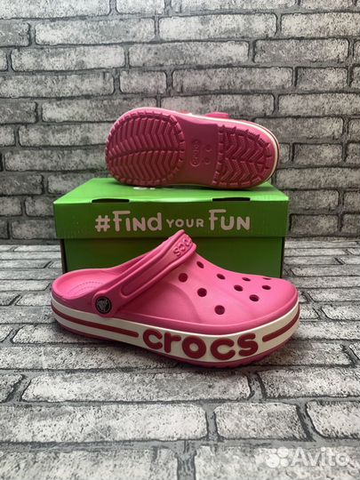 Женские Сабо Crocs Bayaband Clog Pink