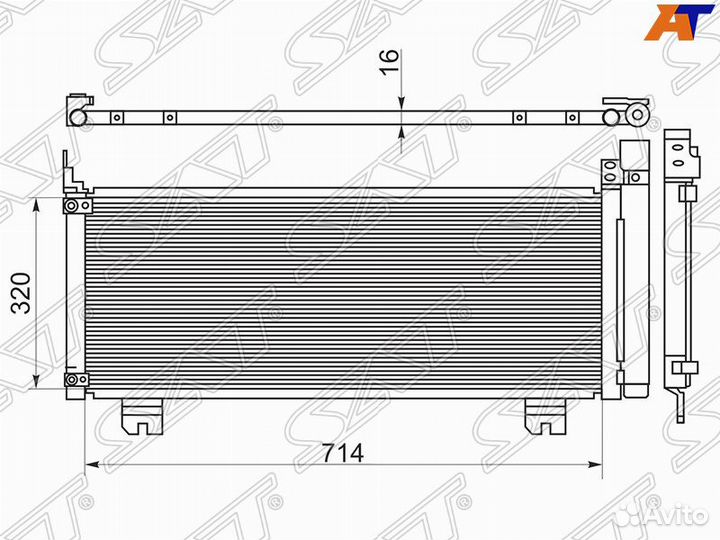 Радиатор кондиционера lexus RX 450H 09